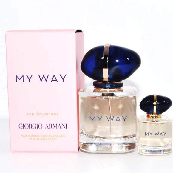 2pc Giorgio Armani My Way 1 fl oz & .24 fl oz